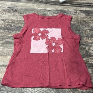 Purple flower tank top